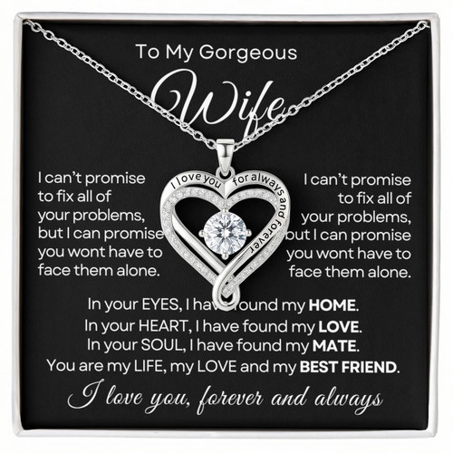 Collana cuore moglie per