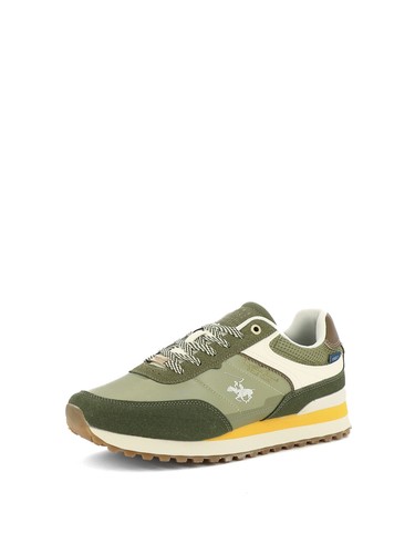 Sneakers stringate uomo verde