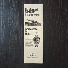 1970 Rolex GMT Master ref. 1675 / Concorde - Original AD Advertising Pubblicità