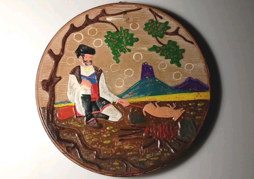 Vecchio piatto ceramica - vecchio, arte