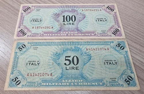 Lotto lire allied military - am,