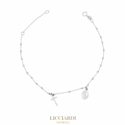 Bracciale unsex rosario oro