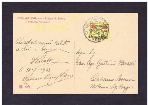 Cartolina vaticano tariffa - cartolina, 25
