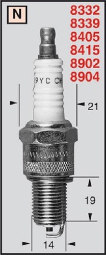 Candela accensione champion - candela,