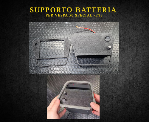 Supporto batteria 12v - 12v, vespa