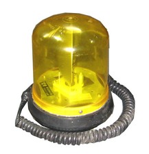 LUCE LAMPADA DI EMERGENZA ROTANTE GIALLA 12 V CALAMITA MAGNETICO