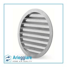 Griglia para pioggia in alluminio bianca o grigia con rete anti volatile