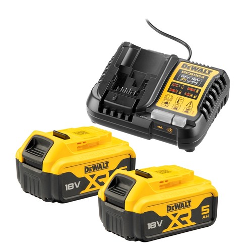 Kit batteria dewalt 18v - 2x, 5ah