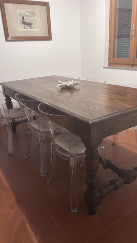 Tavolo rettangolare antico - tavolo,