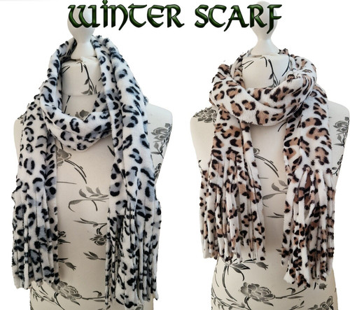Sciarpa fleece leopardo - sciarpa,