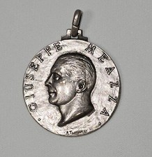 Medaglia anni 40 Giuseppe MEAZZA in metallo P. Todeschini (1988-1945)   Lorioli