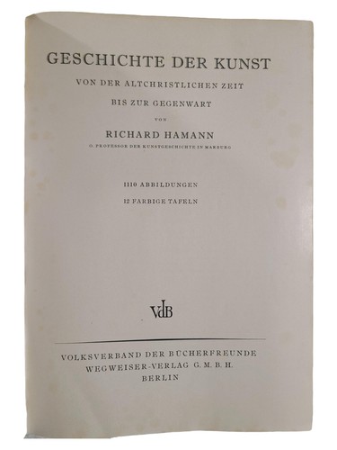 Richard hamann storia - hamann:,