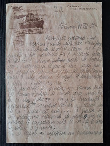 Lettera navigazione dal - in,