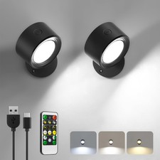 Lampada da parete a LED per interni 2 pezzi a batteria con telecomando lampada