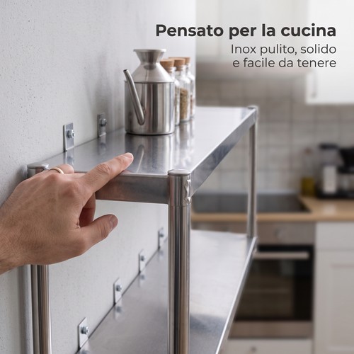 Scaffale cucina acciaio - cucina, in