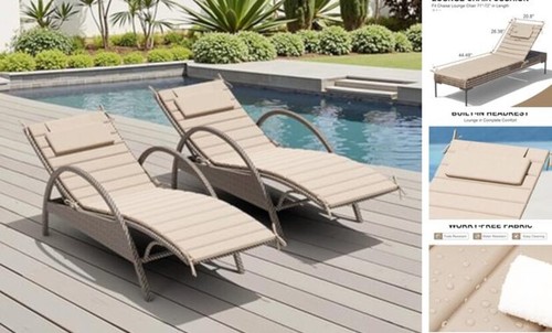 Chaise lounge cuscino esterno - chaise,