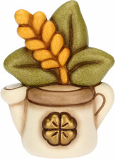 - Mini Annaffiatoio Con Spiga - Ceramica - Collezione Bomboniera - 4.6 X 3.3 X 6