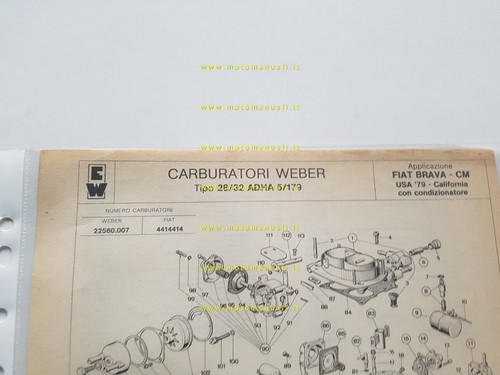 Weber carburatore adha - weber,