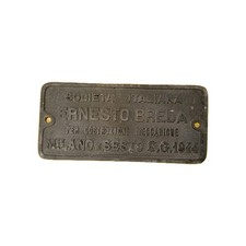 Targa ferroviaria vagone - targa,