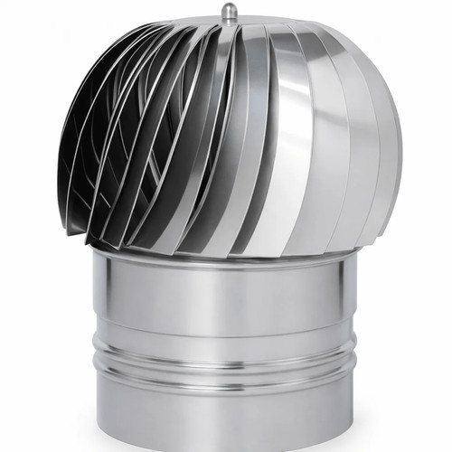 Comignolo eolico sfera inox - comignolo,