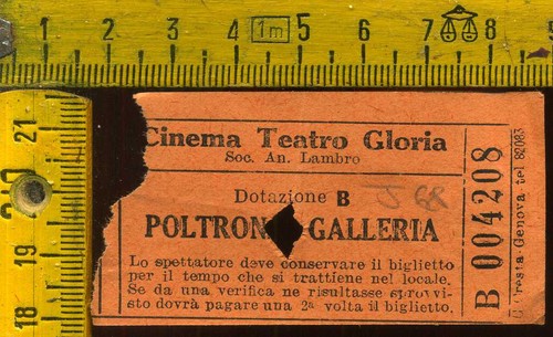 Biglietto anni teatro - anni, 50