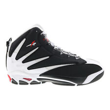 Scarpe da basket sportive Reebok The Blast da uomo in pelle nera con lacci