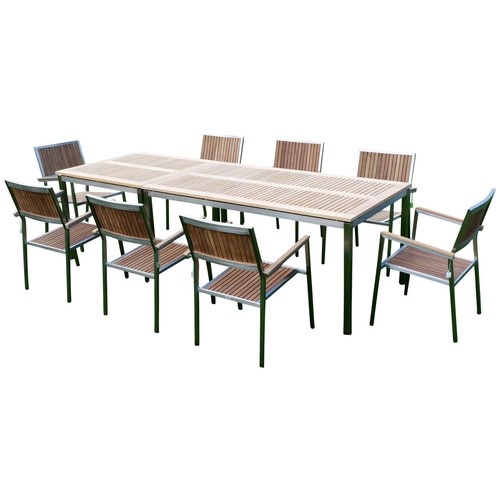 Set giardino acciaio inox