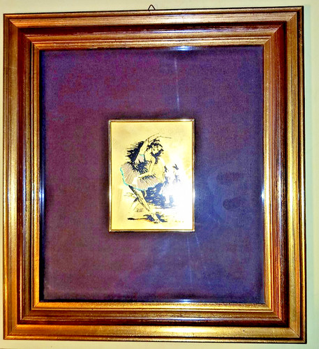 Quadro foglia oro kt - quadro,