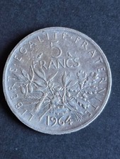 Moneta 5 Franchi Francesi Anno