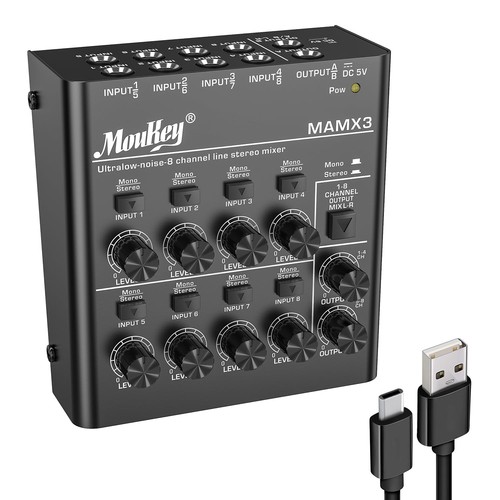 Mixer linea stereo - , 8