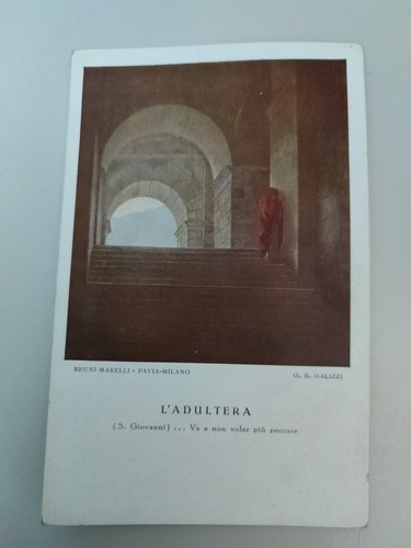 Adultera cartolina vangeli - cartolina,,