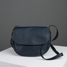 Tracolla Fratelli Rossetti Pelle Blu Second Hand Italia Originale