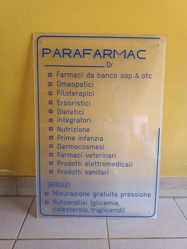 Targa plexiglass 65x45 - targa,