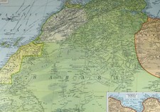 1921 Grande Mappa Africa Nord