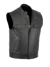 GILET MOTO UOMO VERA PELLE
