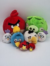 Angry Birds Plush Lot Commonwealth Burger King Key Clip Finger Puppet Stuffed