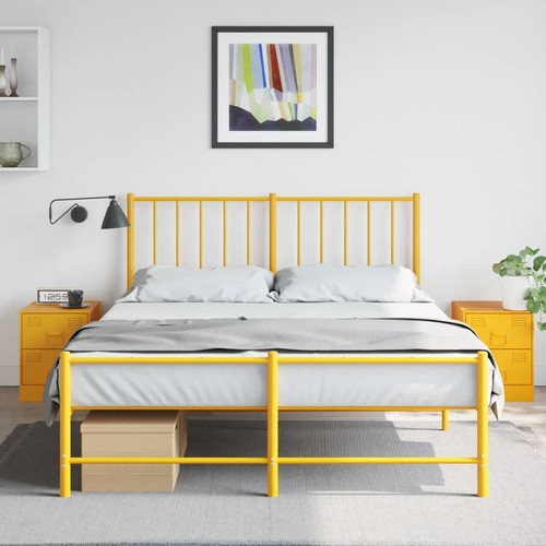 Vidaxl comodini giallo - pz,