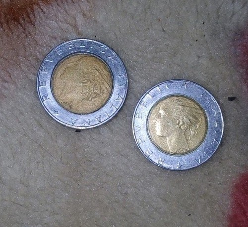Moneta 500 lire - lire, con