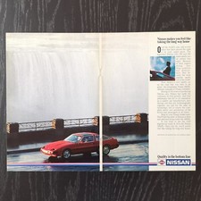 1985 Nissan 300 ZX - Original AD Advert Pubblicità Vintage