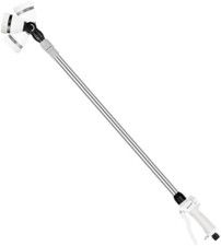 Restmo Bacchetta lunga telescopica 92-152 cm, lunga doccetta da giardino in meta