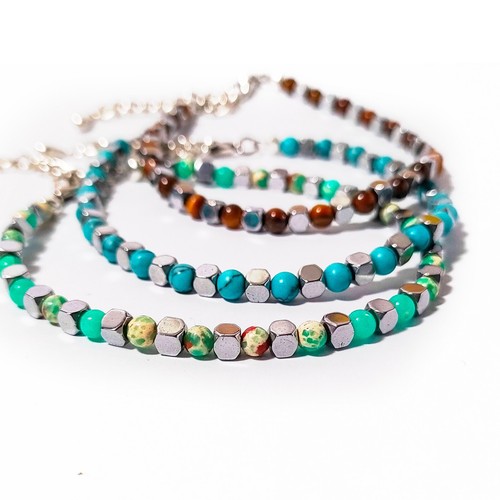 Bracciale uomo pietre - uomo,