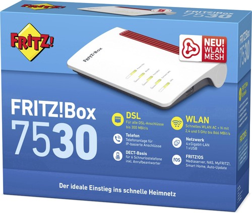 Fritz box 7530 modem router - box,