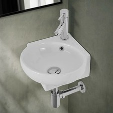 Lavabo sospeso ad angolo 39x36