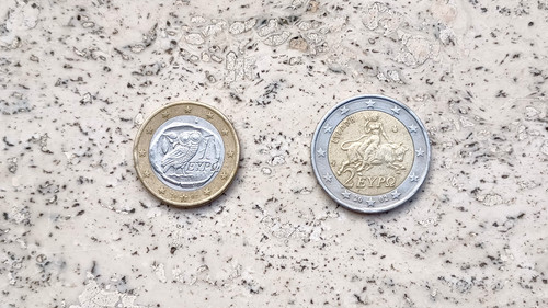 Euro coins greece - 2,