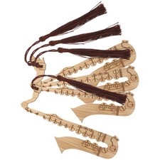  4 Pcs Segnalibro Giapponese Segnalibri Per Sassofono in Bambù Unici