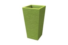 Vaso QUADRATO FINITURA RUSTICA MODERNO ALTO H39/53/66/91cm Resina VARI MISURE 