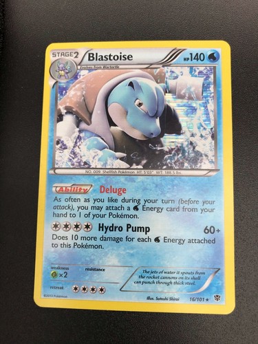 Blastoise holo rare 101 - rare, 16/101