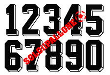 numeri numero tridimensionali anni 70-80-90 in tutti i colori...flock o plastica