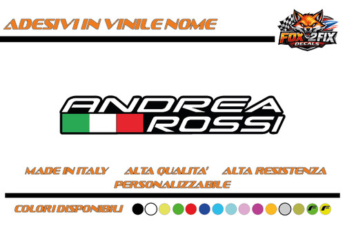 Adesivi moto auto nome - adesivi,