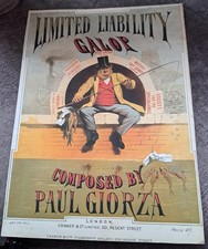 c1865 Spartiti Vittoriani Copertina Solo Responsabilità Limitata Galop Paul Giorza